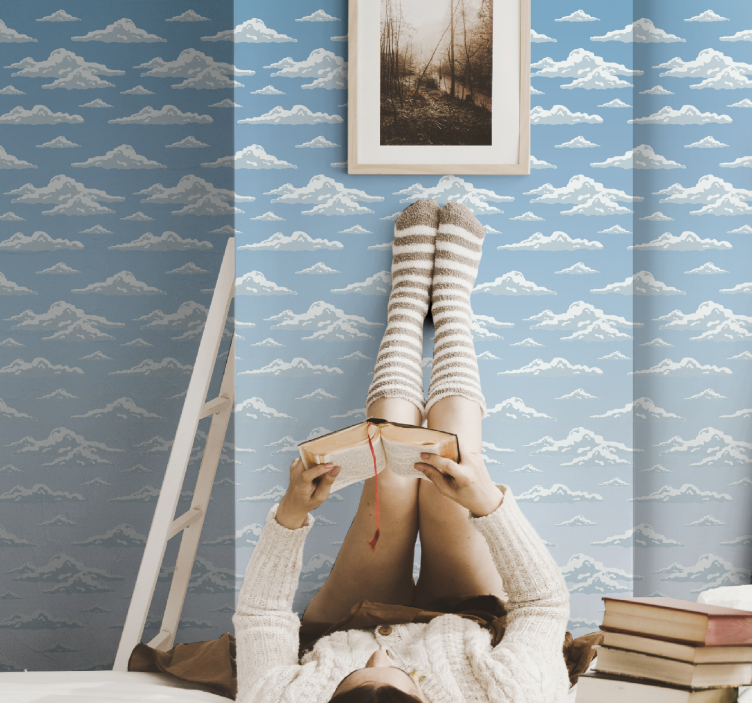 Papel pintado naturaleza escena de cielo nublado - TenVinilo