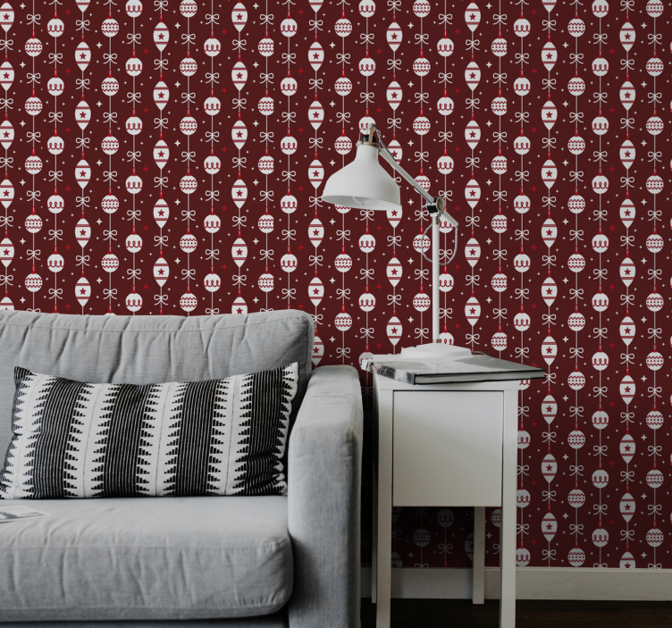 Papel pintado navidad motivo festivo de calavera - TenVinilo