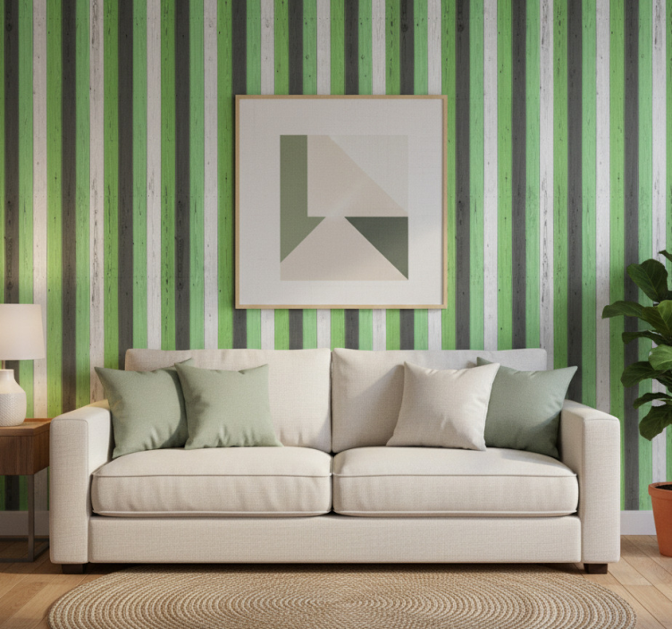 Papel pintado ornamental texturas de madera de colores - TenVinilo