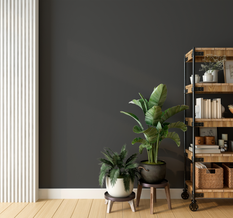 Papel pintado salón gris color cracked pepper - TenVinilo