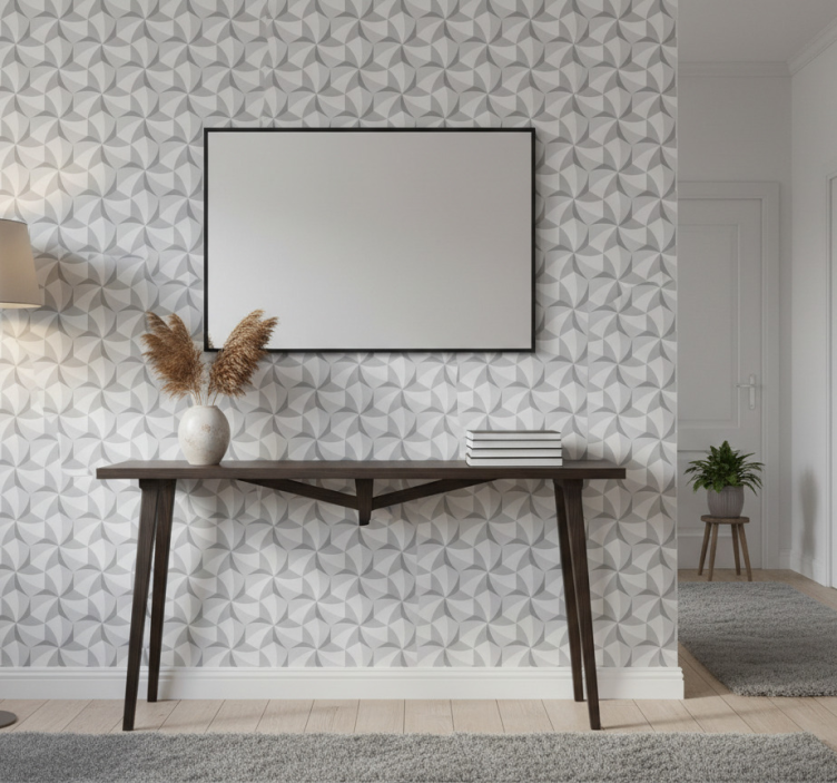 Papel pintado pasillos patrón de remolinos abstracto - TenVinilo