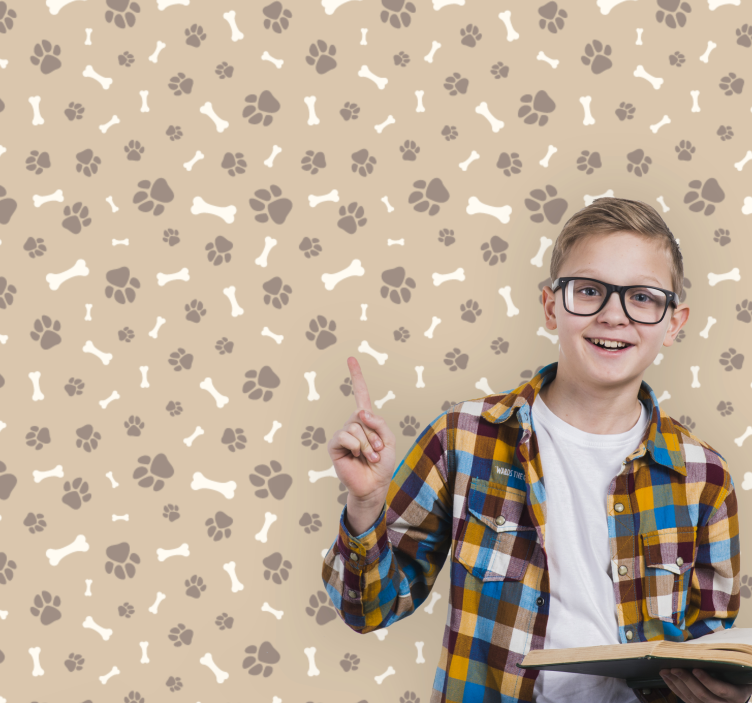 Papel pintado perros siluetas caninas - TenVinilo