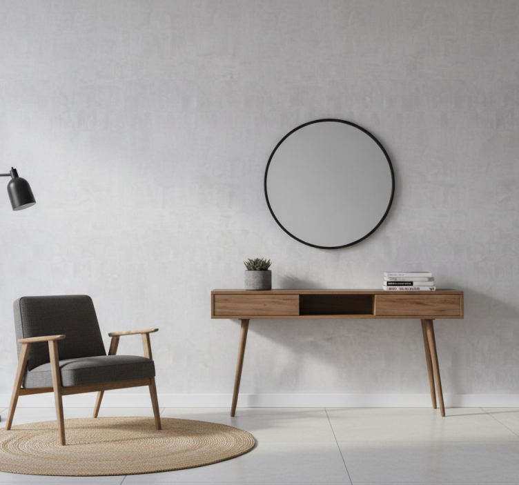 Papel pintado piedra efecto concreto gris - TenVinilo