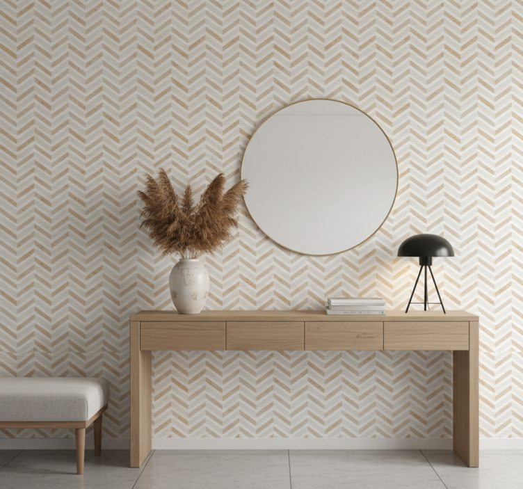 Papel pintado piedra mármol blanco mate cocina - TenVinilo