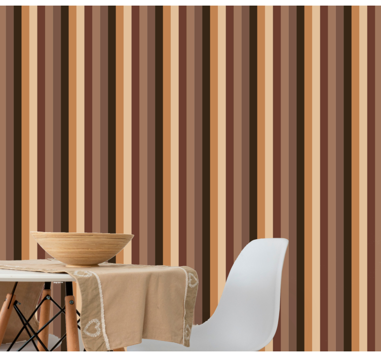 Papel pintado rayas verticales ambiente elegante - TenVinilo