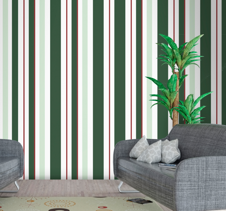 Papel pintado rayas verticales armonía vertical - TenVinilo