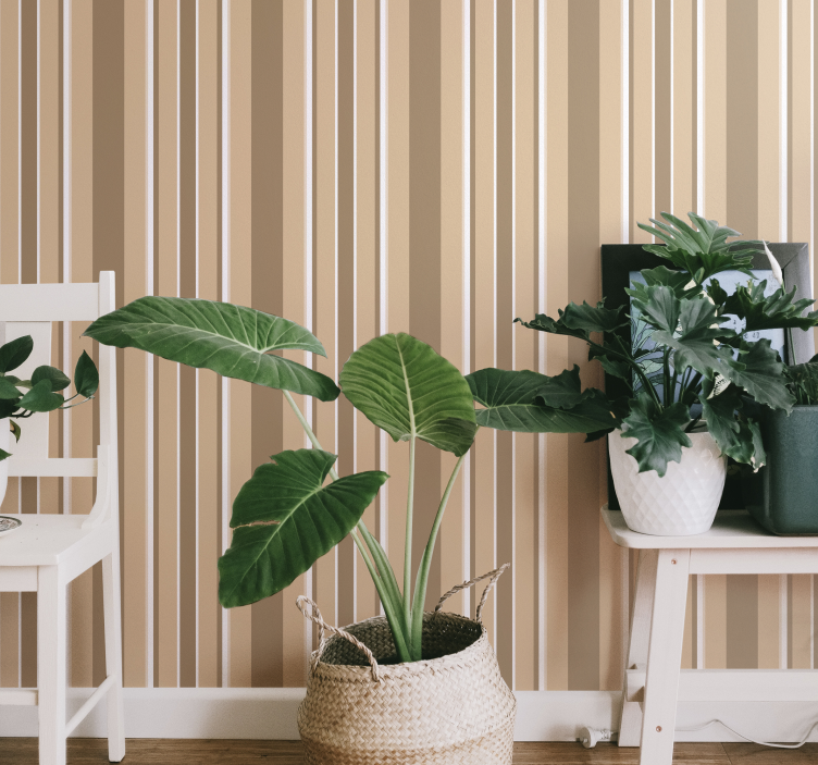 Papel pintado rayas verticales colores tropicales - TenVinilo