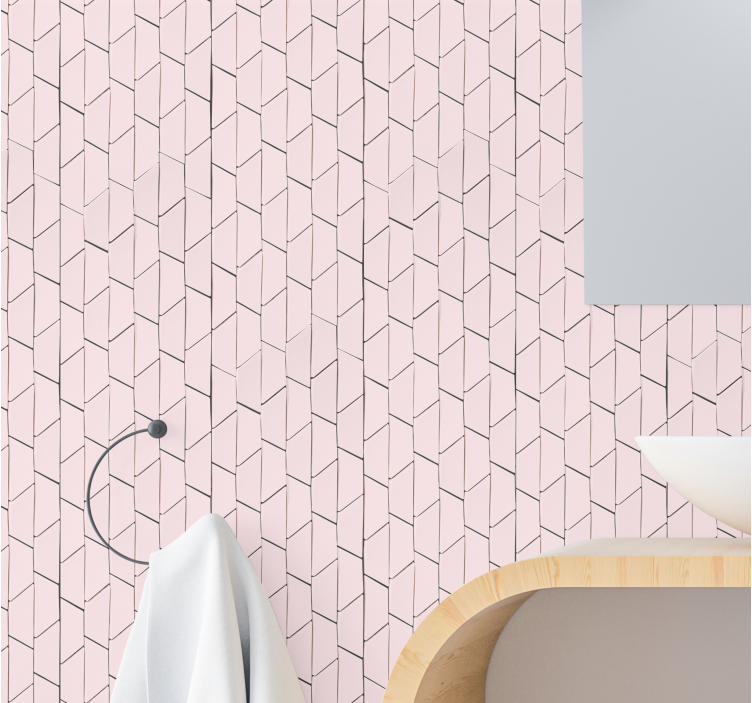 Papel pintado rosa con motivo texturizado rosa - TenVinilo