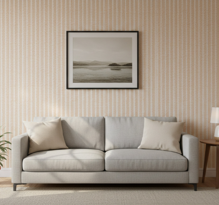 Papel pintado rústico rayas marrones verticales - TenVinilo