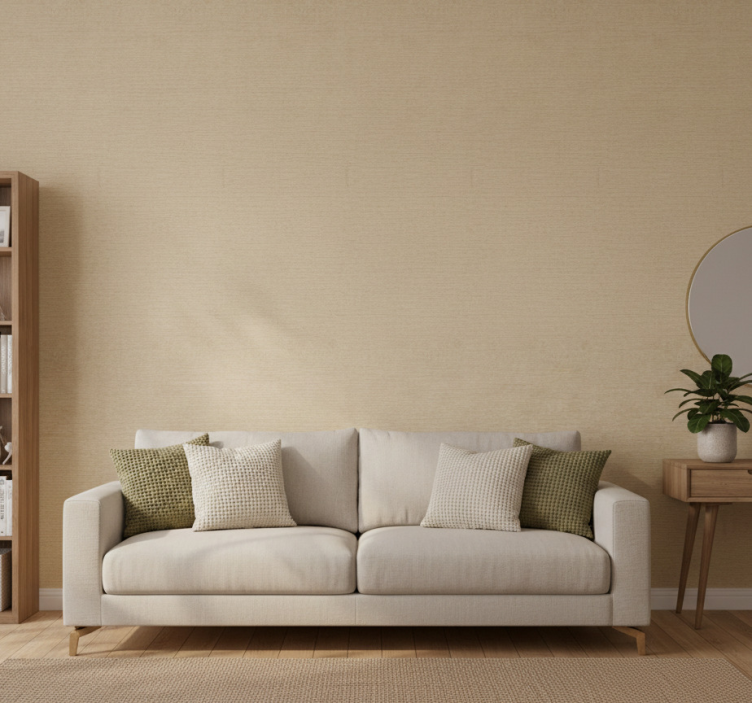 Papel pintado rústico tonos beige - TenVinilo