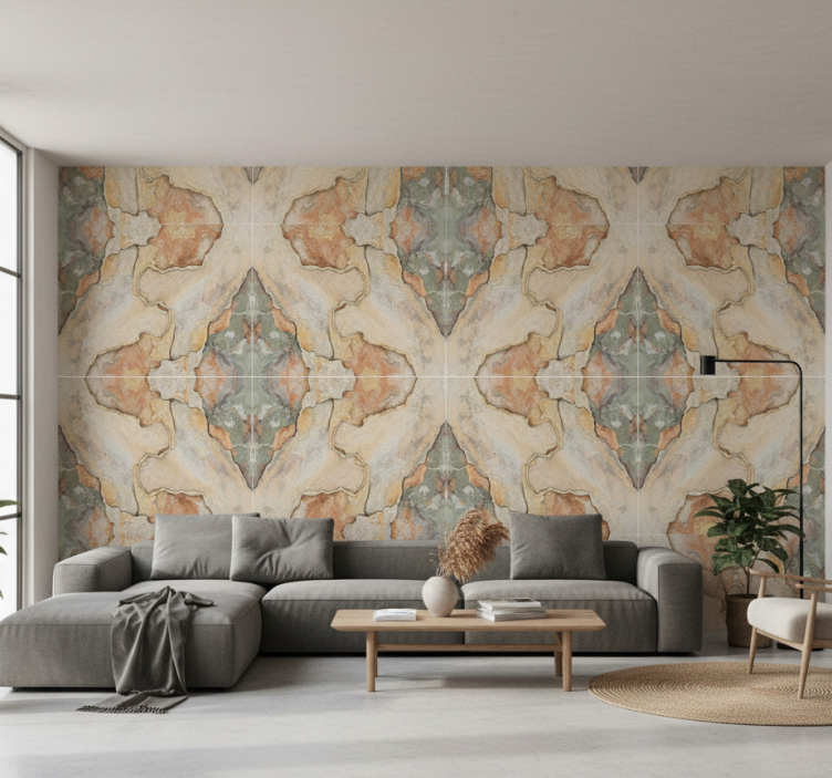 Papel pintado rústico yeso descascarado - TenVinilo