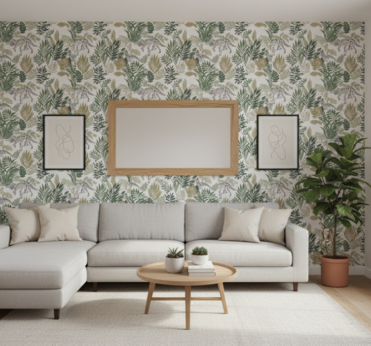 Papel pintado salón dinosaurio animal - TenVinilo