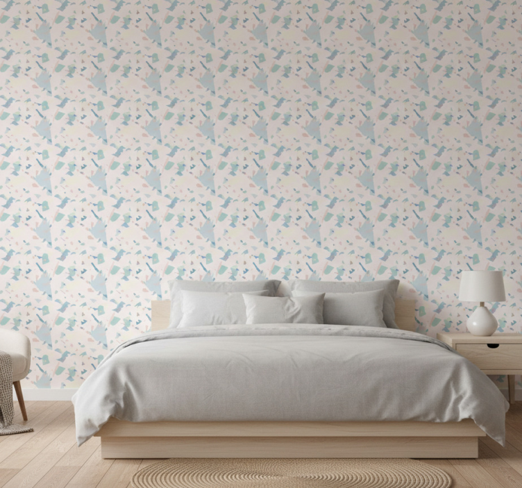 Papel pintado texturas baldosas y losas terrazzo - TenVinilo