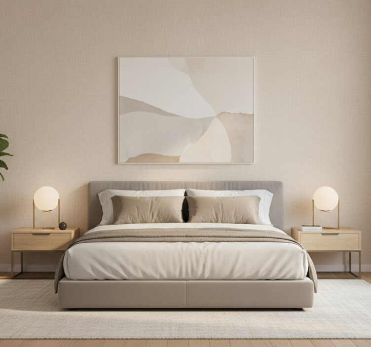 Papel pintado texturas líneas beige - TenVinilo