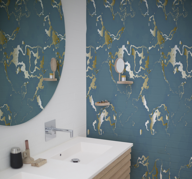 Papel pintado texturas patrón de onda abstracto - TenVinilo