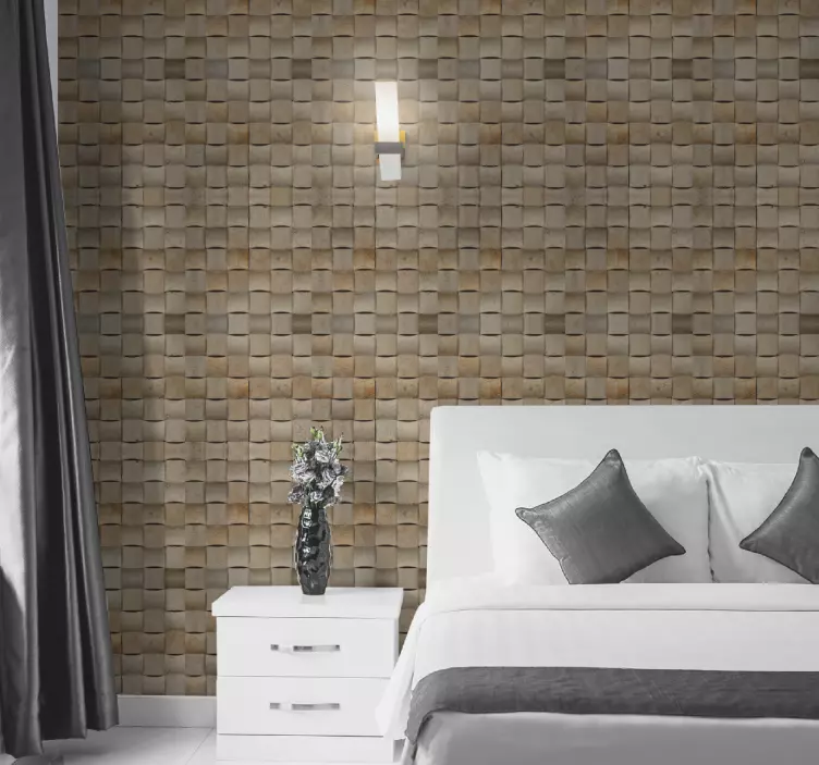 Papel pintado texturas superficie de pared marrón - TenVinilo