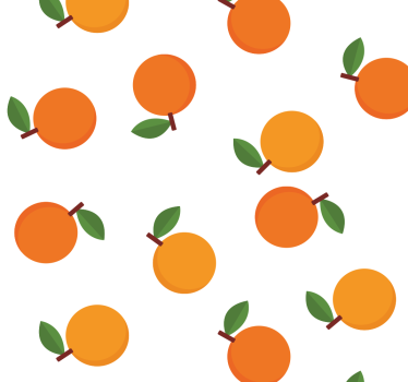 Papel pintado para cocina patrón naranjas - TenVinilo