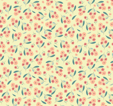 Papel pintado flores rosadas para salón - TenVinilo