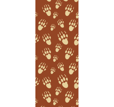Papel pintado animal estampados de erizo naranja - TenVinilo