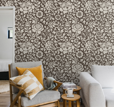 Papel floral Estampado floral vintage - TenVinilo